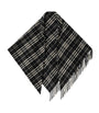 Burberry Black Wool-Cashmere Check Cape