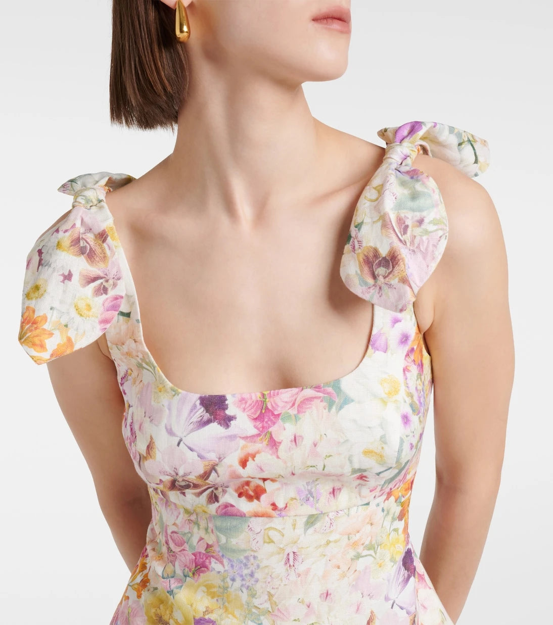Zimmermann - Harmony floral linen midi dress