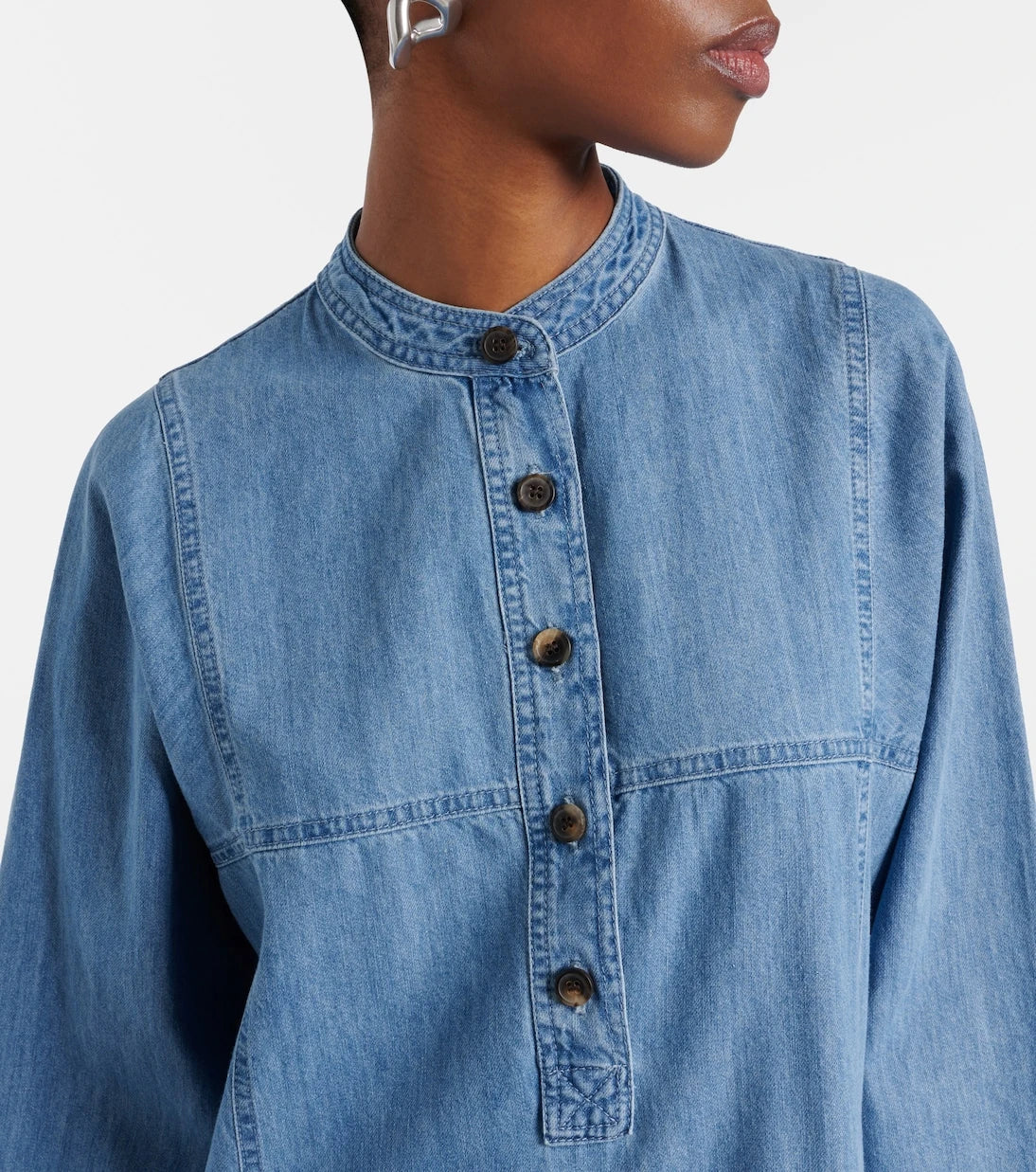 Dries Van Noten - Denim maxi dress