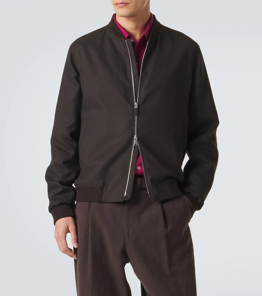 Zegna - Linen bomber jacket