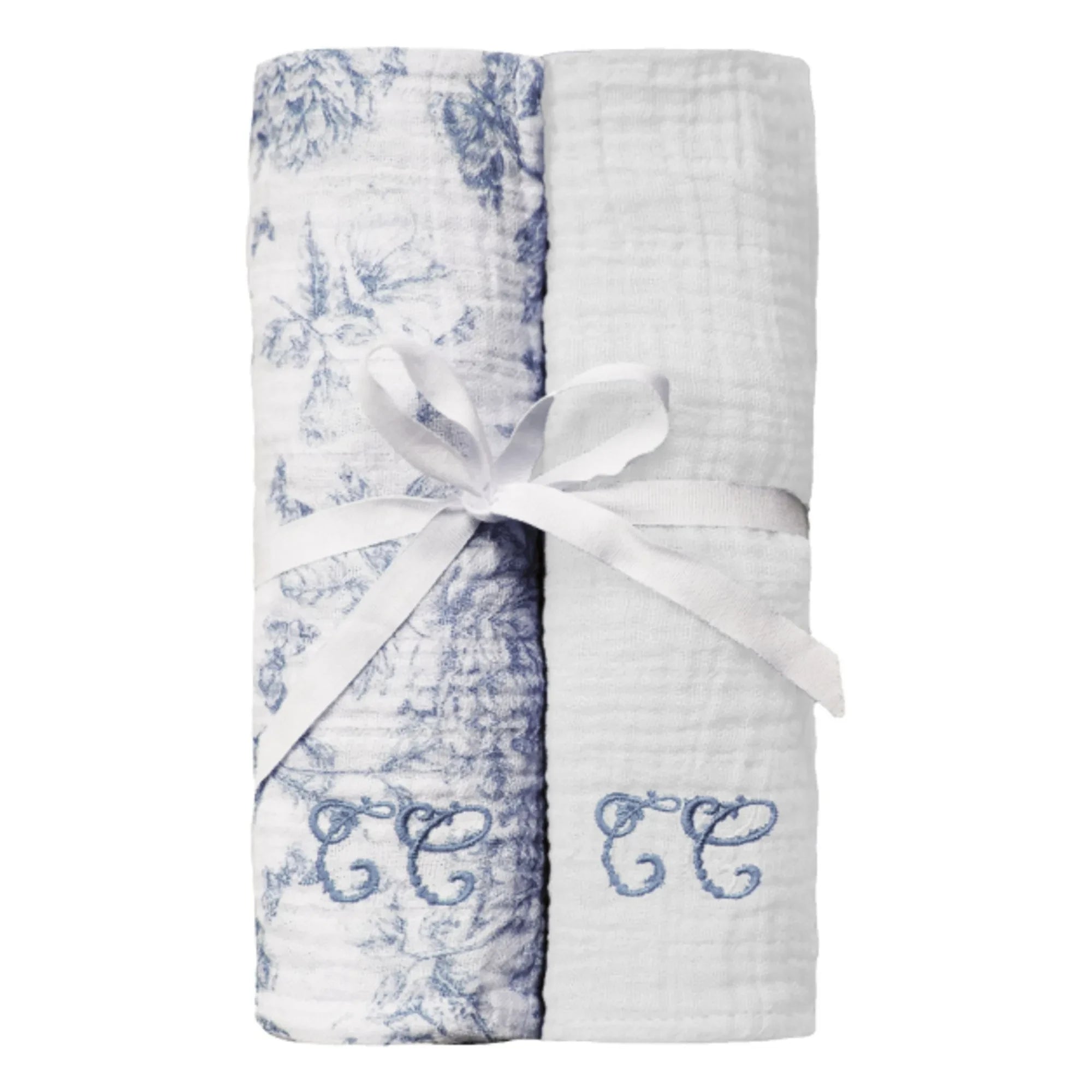 Tartine et Chocolat - Toile de Jouy diapers - Set of 2 | Navy blue