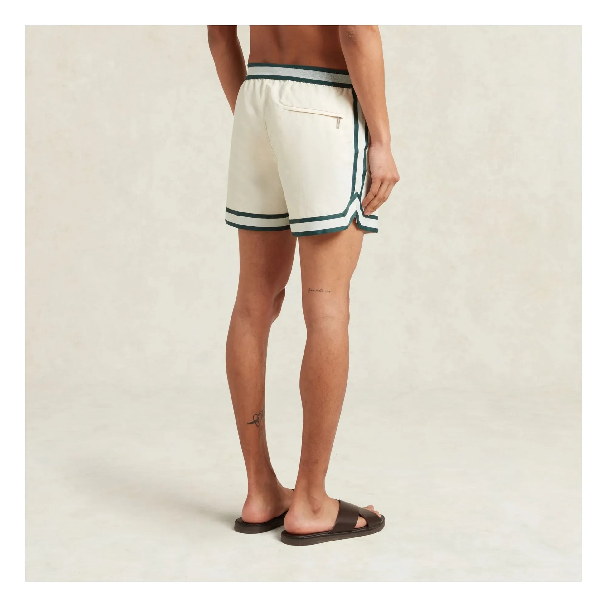 Ché Studios - Baller Swim Shorts | White - Ivory