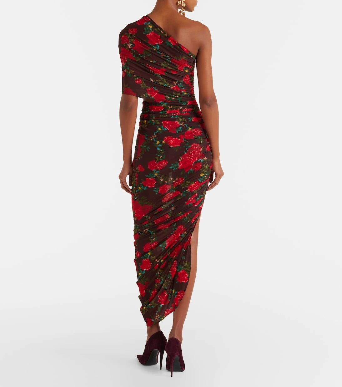Magda Butrym - Floral ruched midi dress
