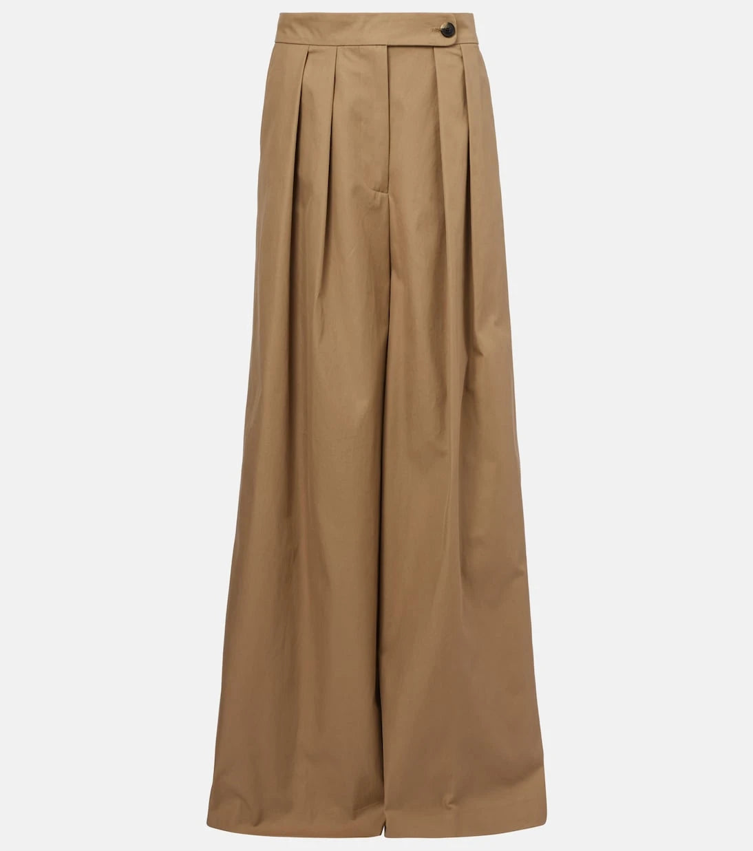 Dries Van Noten - Low-rise cotton twill wide-leg pants