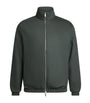 Marco Pescarolo Green Wool-Cashmere Reversible Bomber Jacket