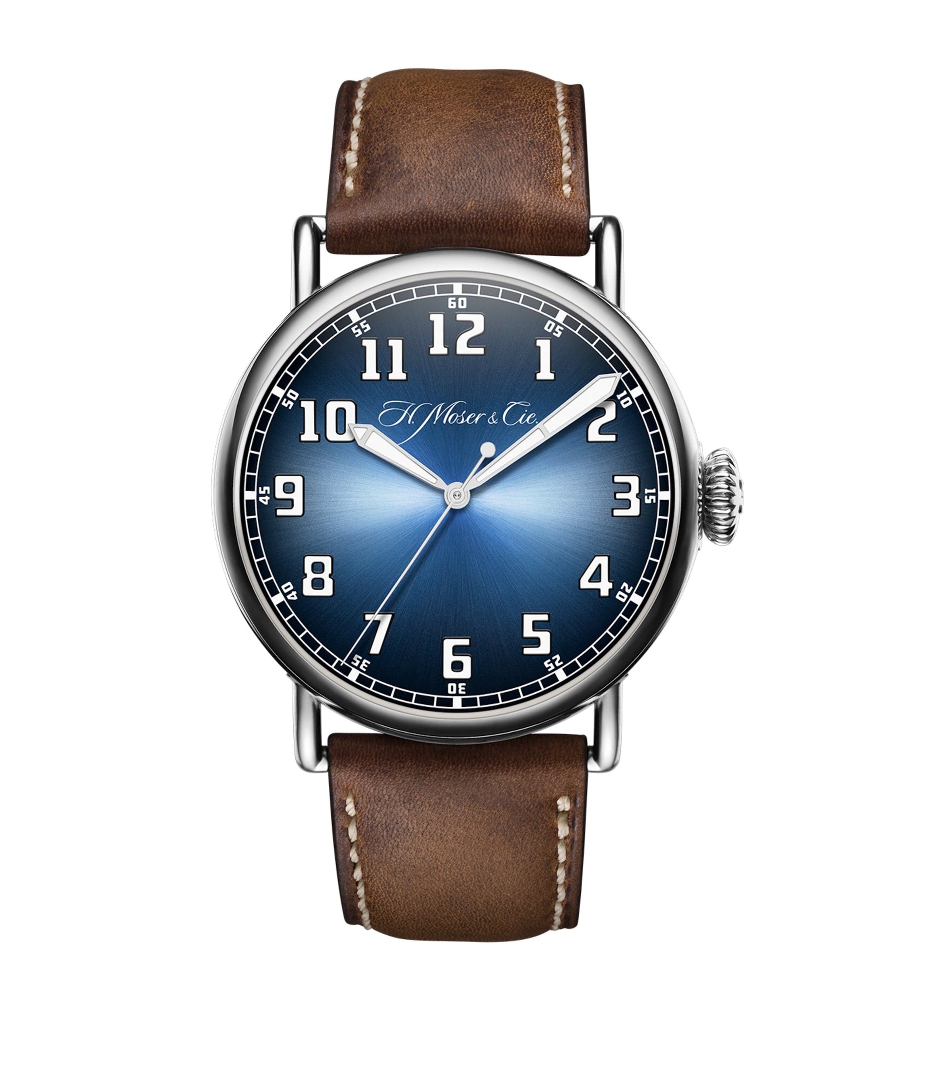 H. Moser & Cie Stainless Steel Heritage Centre Seconds Watch 42mm