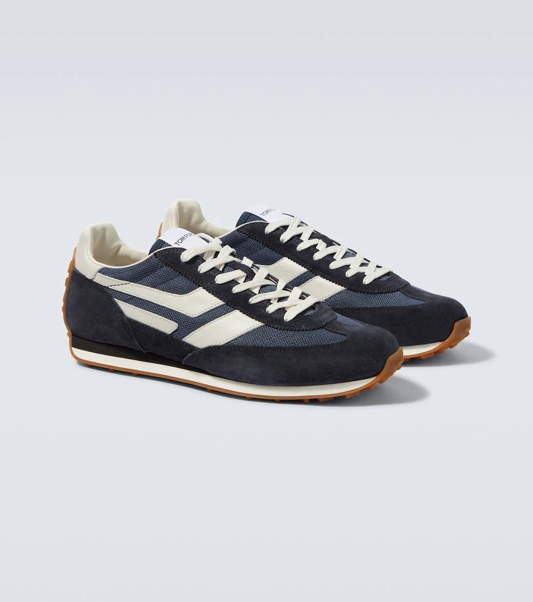 Tom Ford - Mick suede-trimmed sneakers