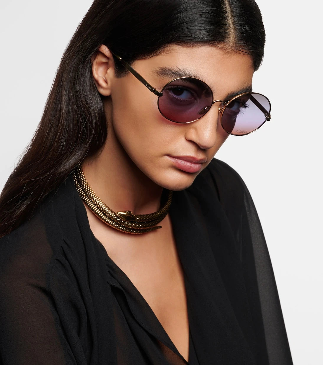 نظارة شمسية كبيرة الحجم طراز Aly من Chloé