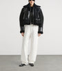 Givenchy Black Cropped Shearling Jacket
