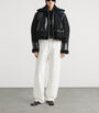 Givenchy Black Cropped Shearling Jacket