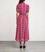 Saloni Silk Floral Vanessa D Midi Dress
