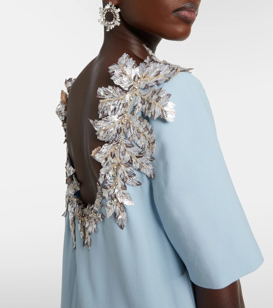 Oscar de la Renta - Fern sequined wool-blend gown