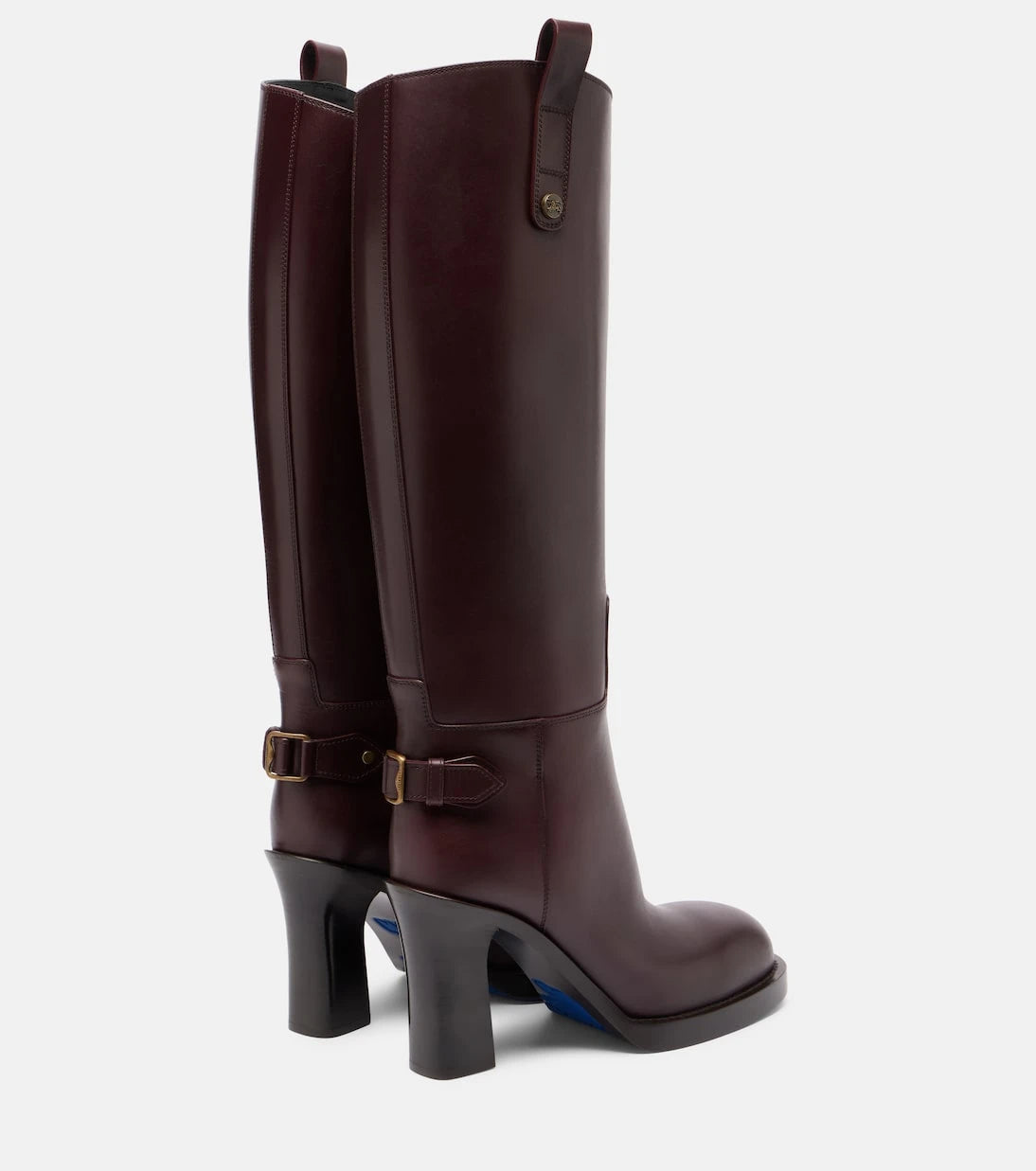 Burberry - Cavalier 85 leather knee-high boots