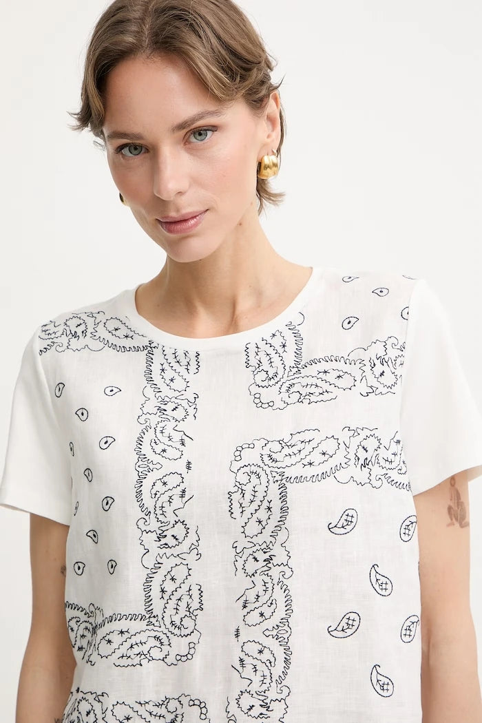 Weekend Max Mara kadın pamuklu GENIO tişört