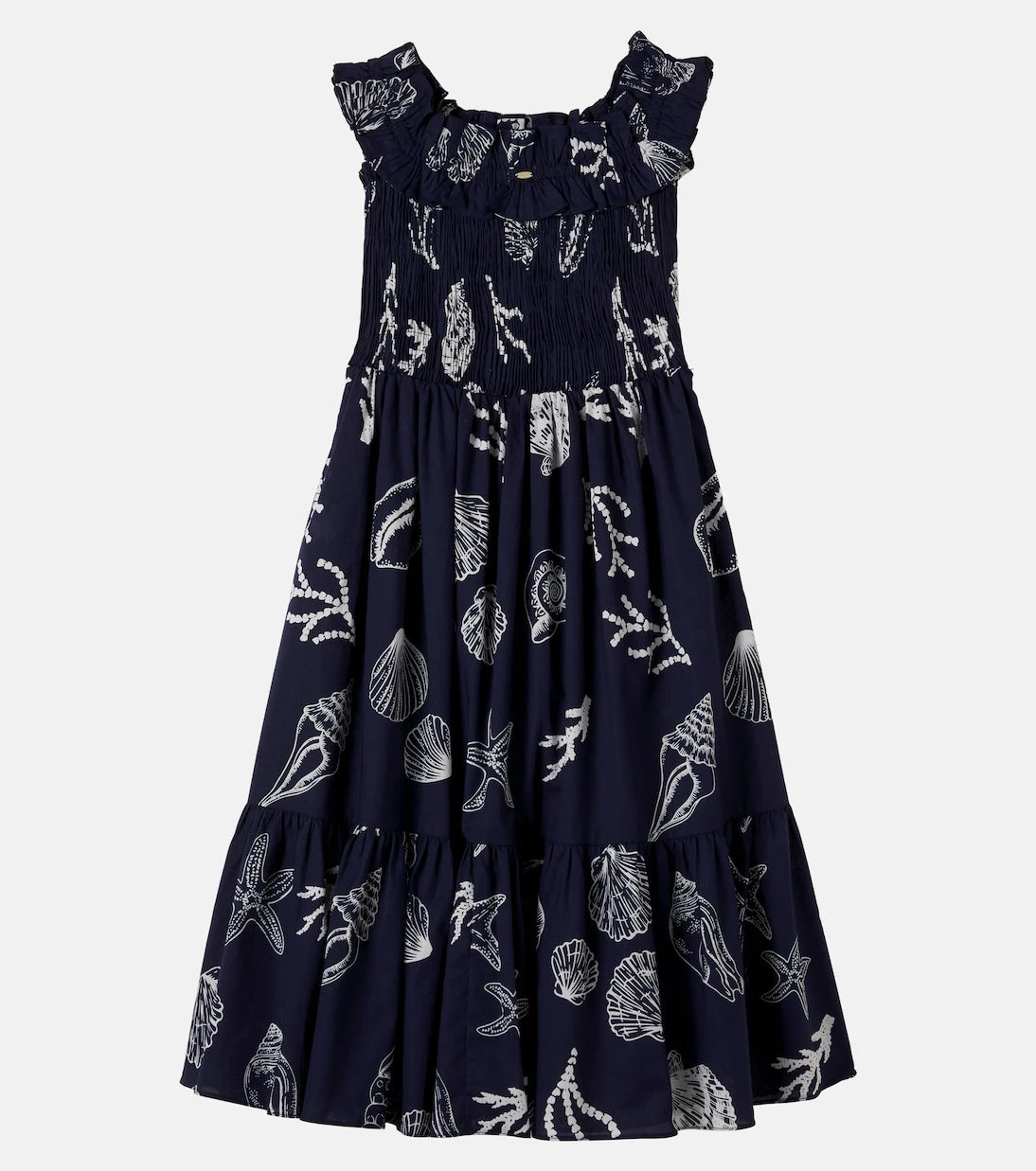 Poupette St Barth Kids - Suzanne printed ruffled dress