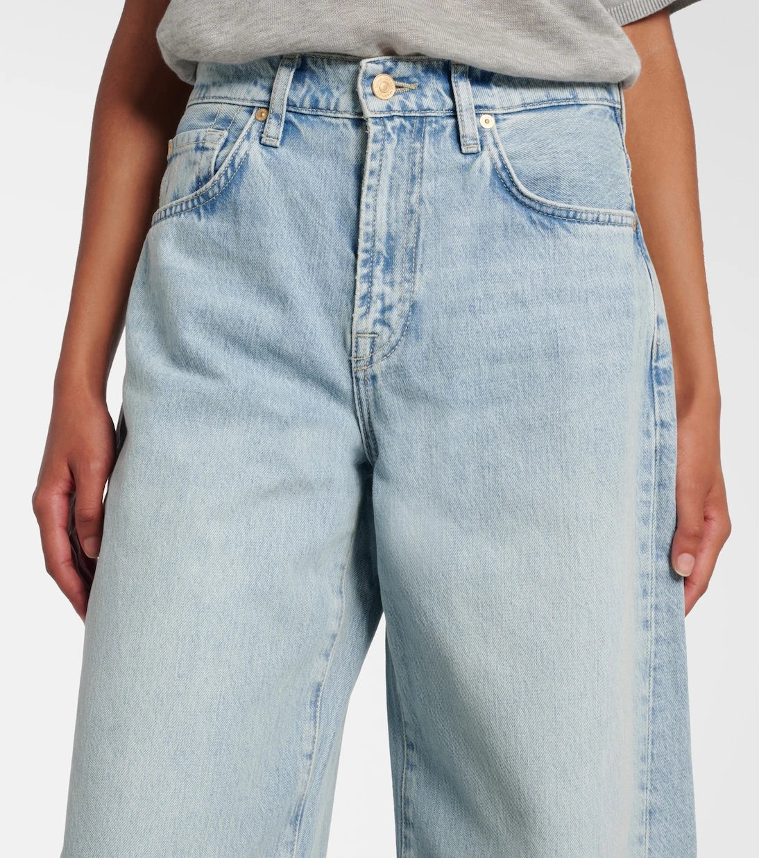 7 For All Mankind - Twisted Bonnie mid-rise barrel jeans