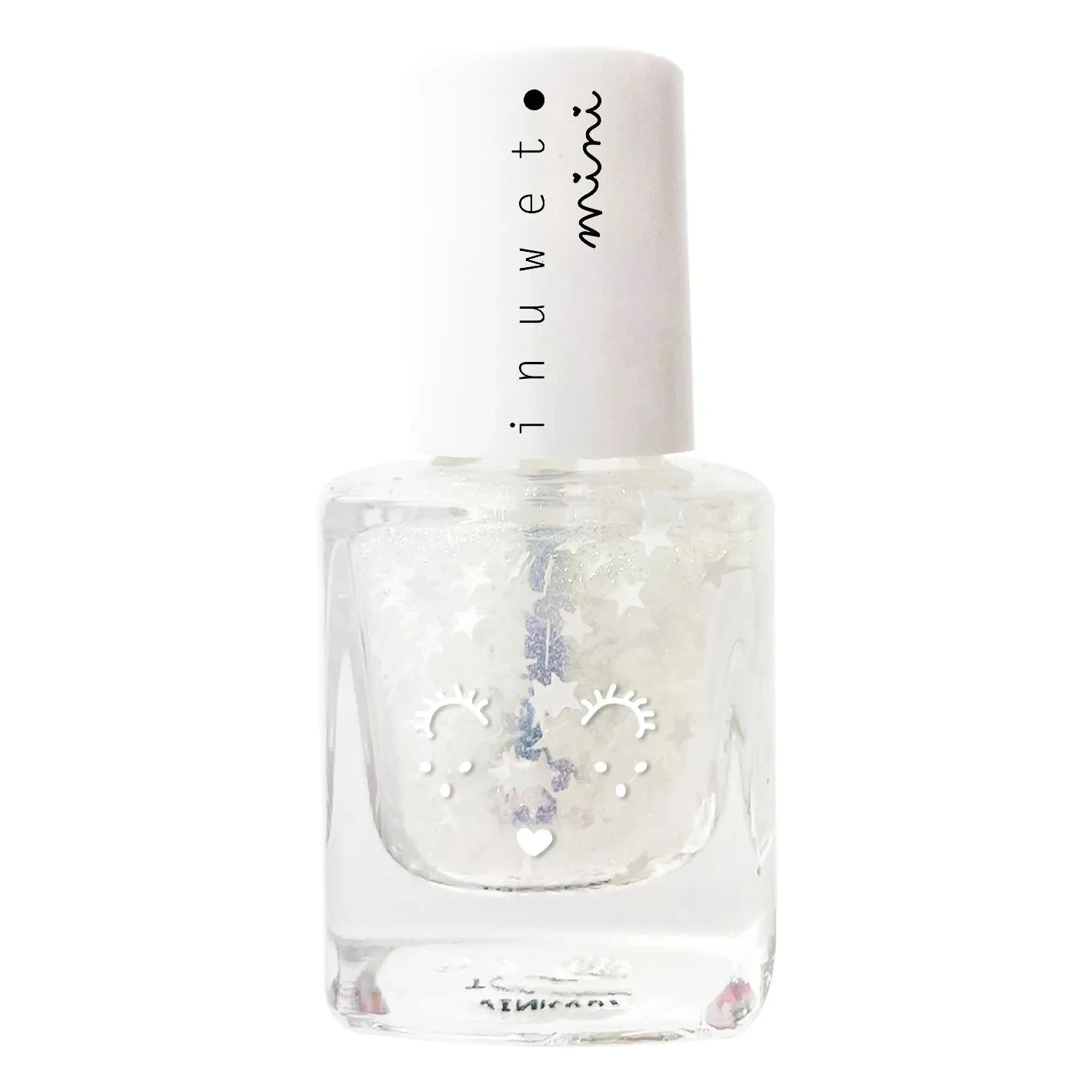 Inuwet - Children's water-based Stars Top Coat - 5ml | White