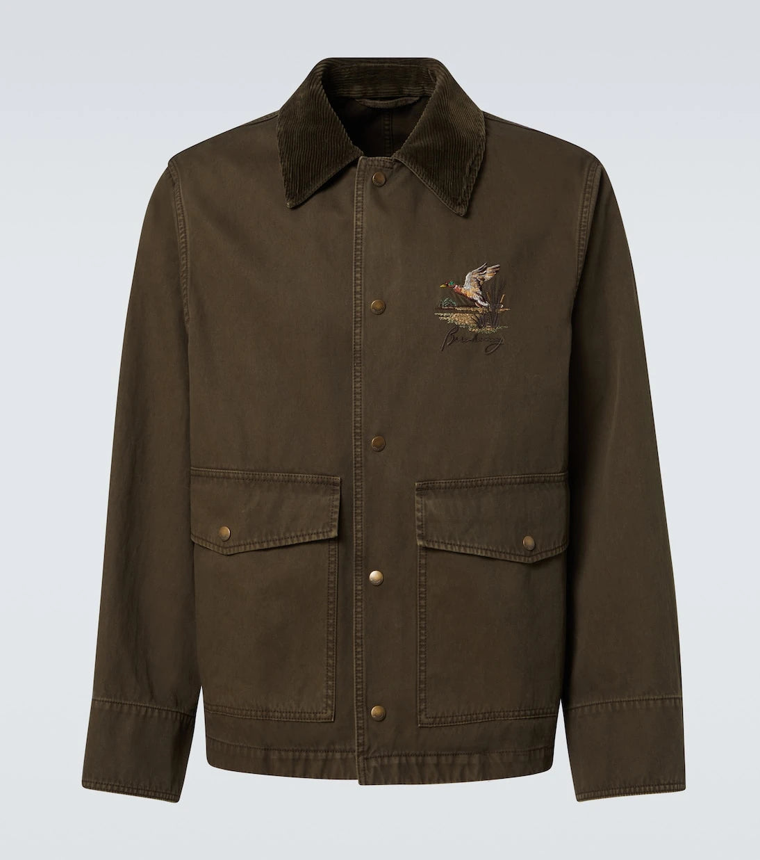 Burberry - Corduroy-trimmed cotton twill field jacket