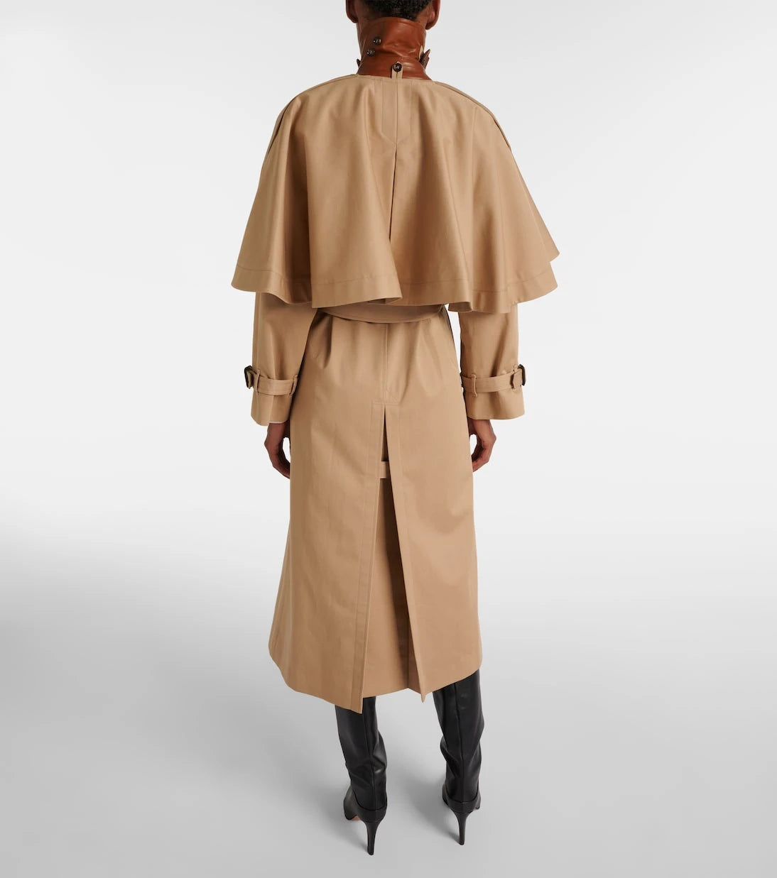 Chloé - Caped cotton gabardine trench coat