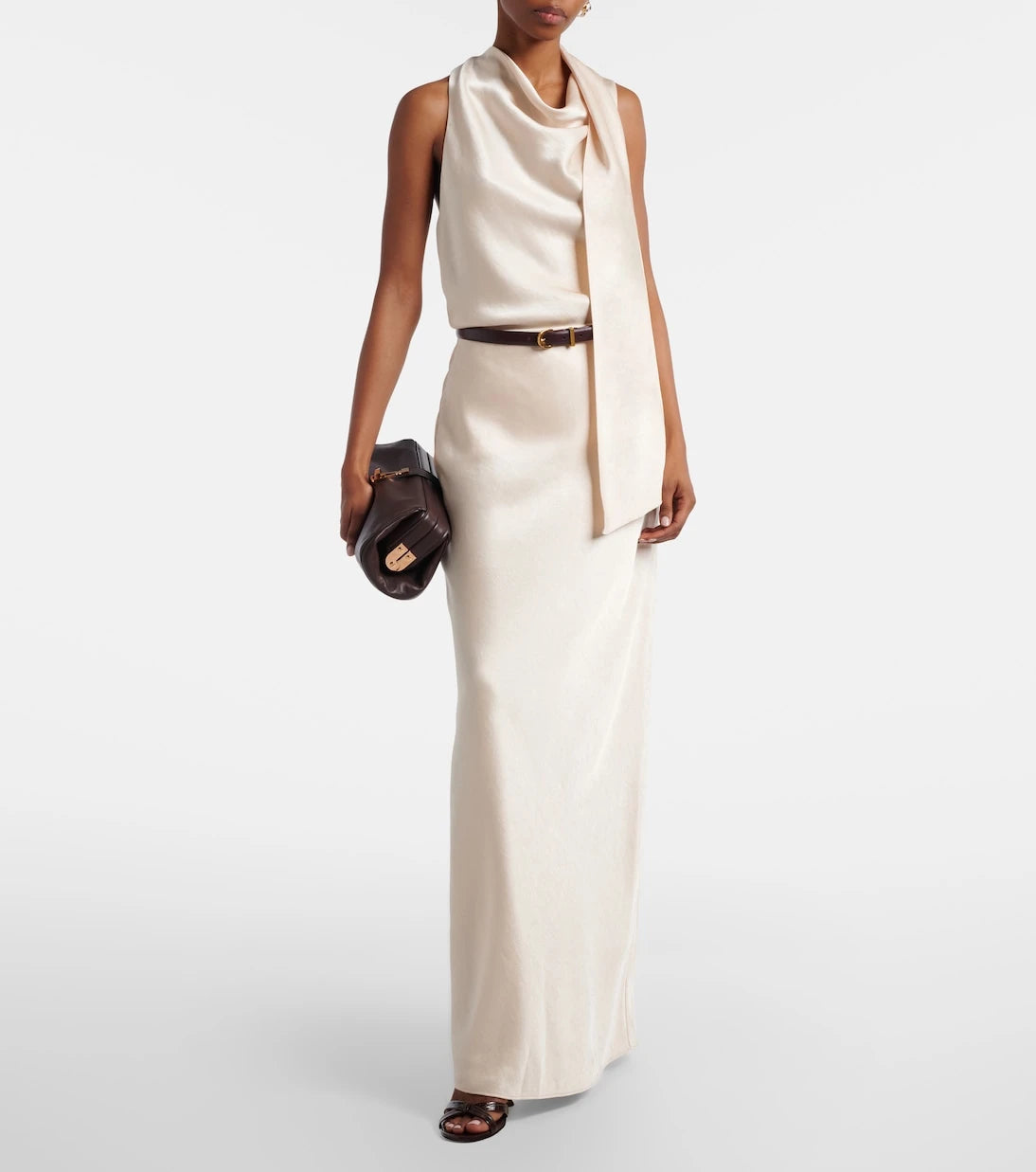 Vince - Satin maxi skirt