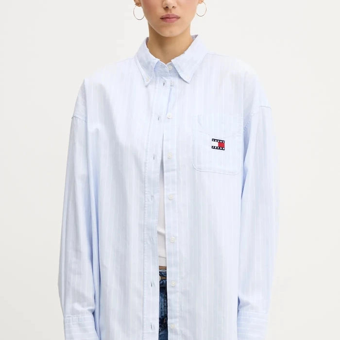 Памучна риза Tommy Jeans
