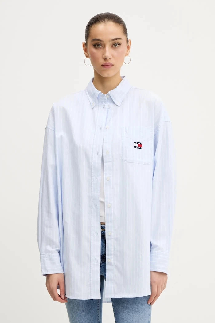 Памучна риза Tommy Jeans