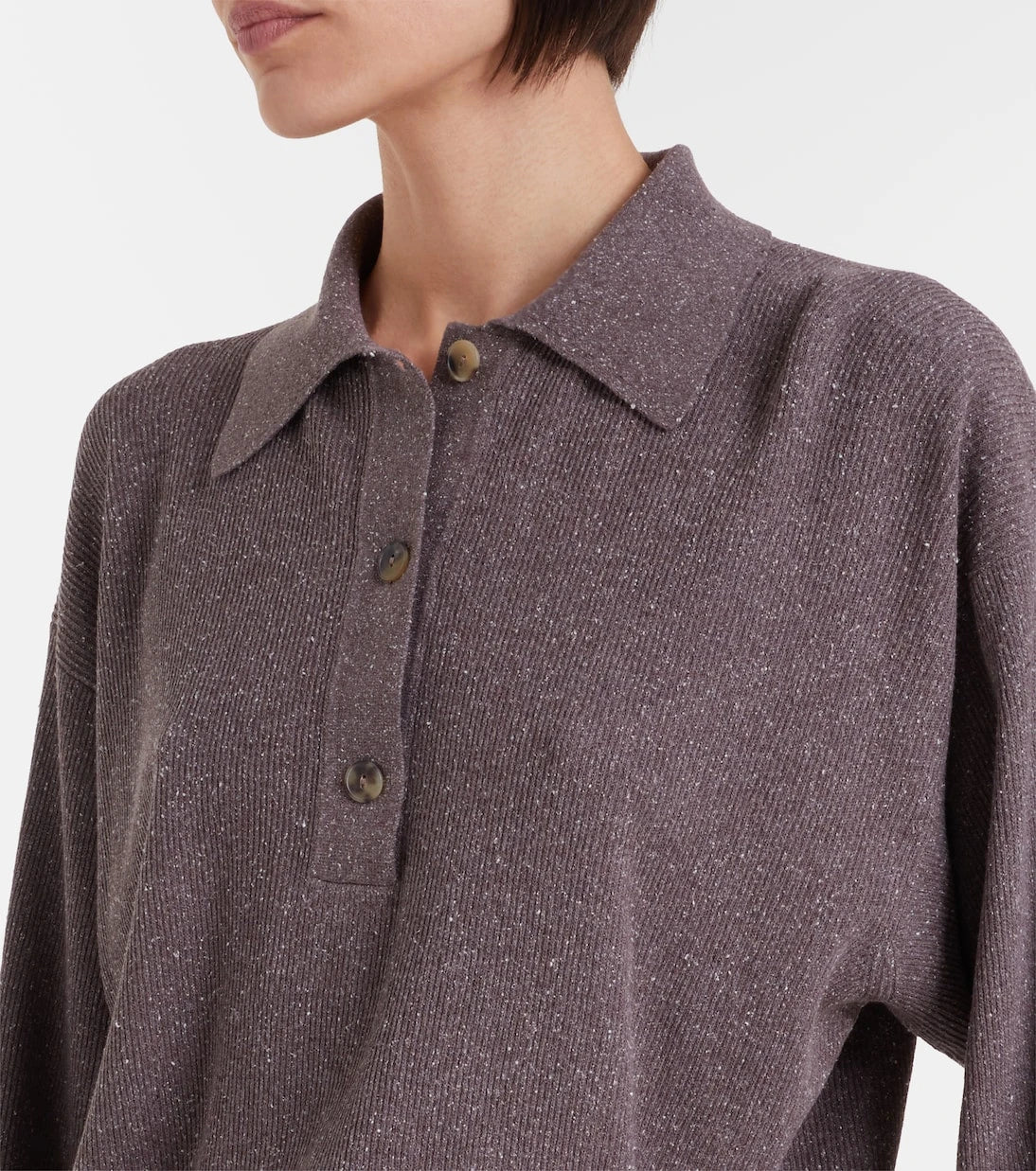 Calvin Klein Collection - Helga silk polo sweater