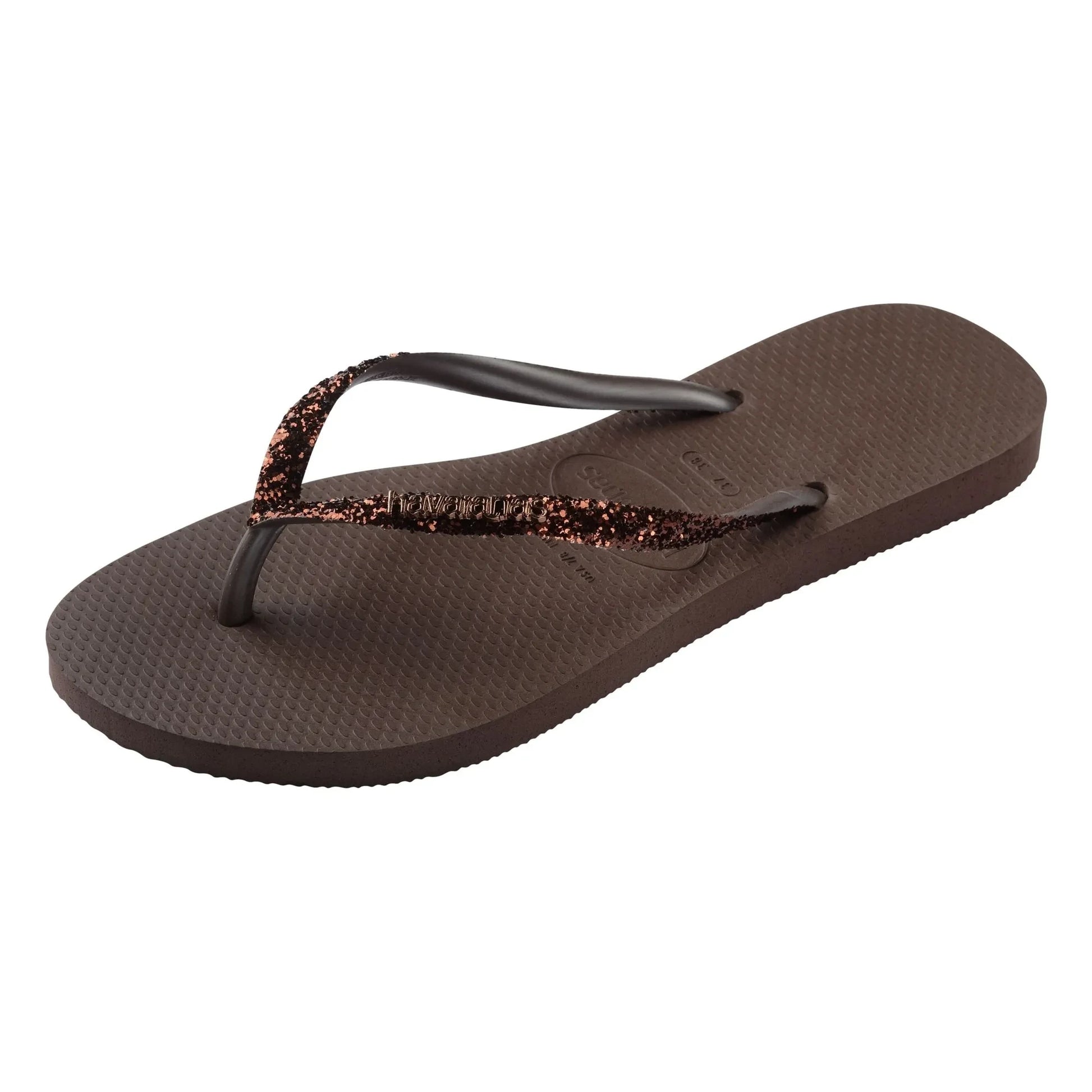 Havaianas - Slim Glitter flip-flops | Chocolate