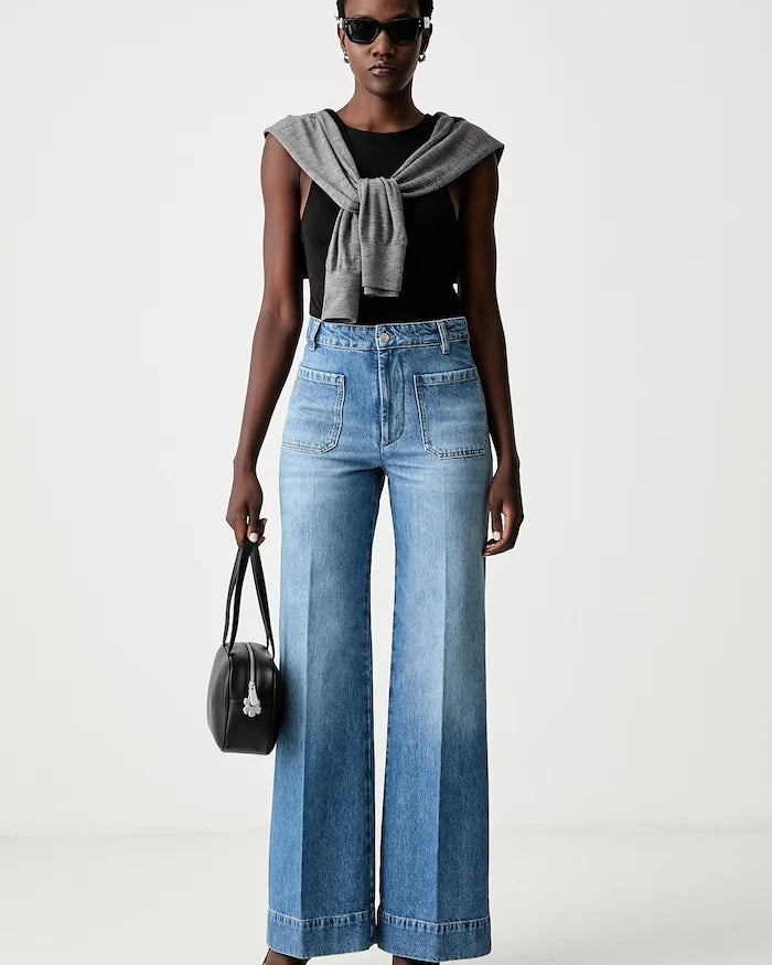 Victoria Beckham wide leg Alina jeans