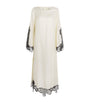 Loulou de Saison Ivory Silk Lace-Detail Soto Midi Dress
