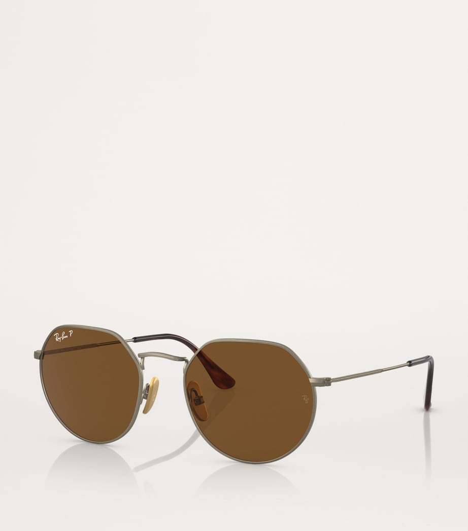 Ray-Ban Gold RB8165 Jack Sunglasses