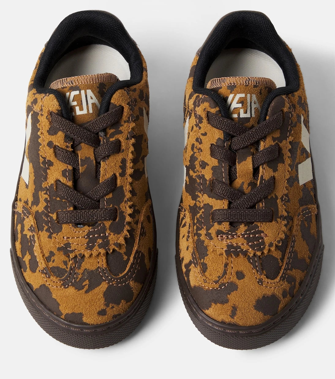 Veja Kids - Volley printed suede sneakers