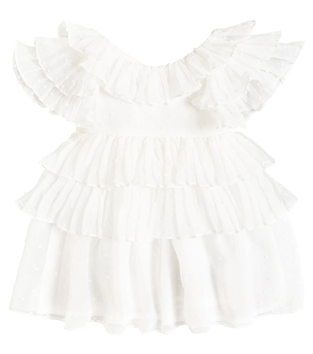 Patachou - Baby tiered ruffled tulle dress