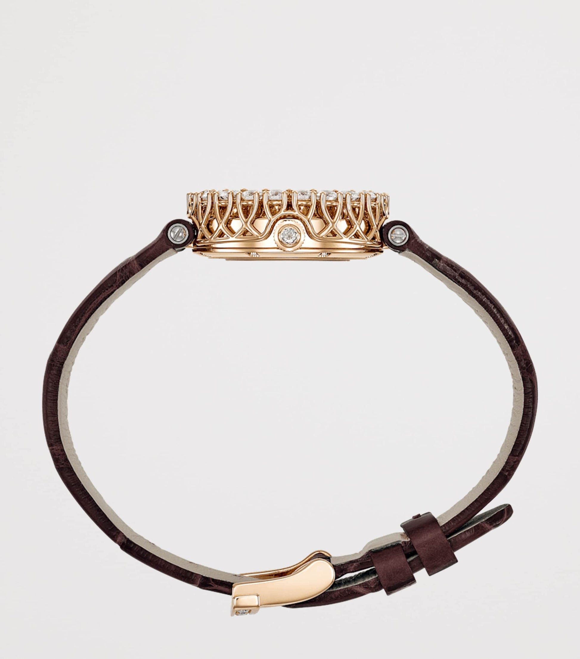 Rose Gold, Diamond and Tiger's Eye L'Heure du Diamant Watch 26mm