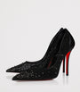Christian Louboutin Miss Z Leather-Strass Pumps 100