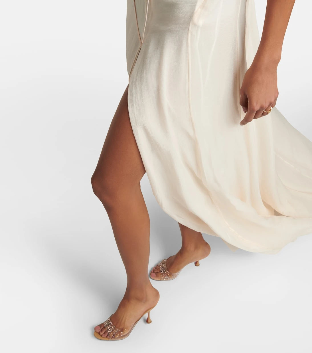 Nensi Dojaka - Bridal cutout silk chiffon gown