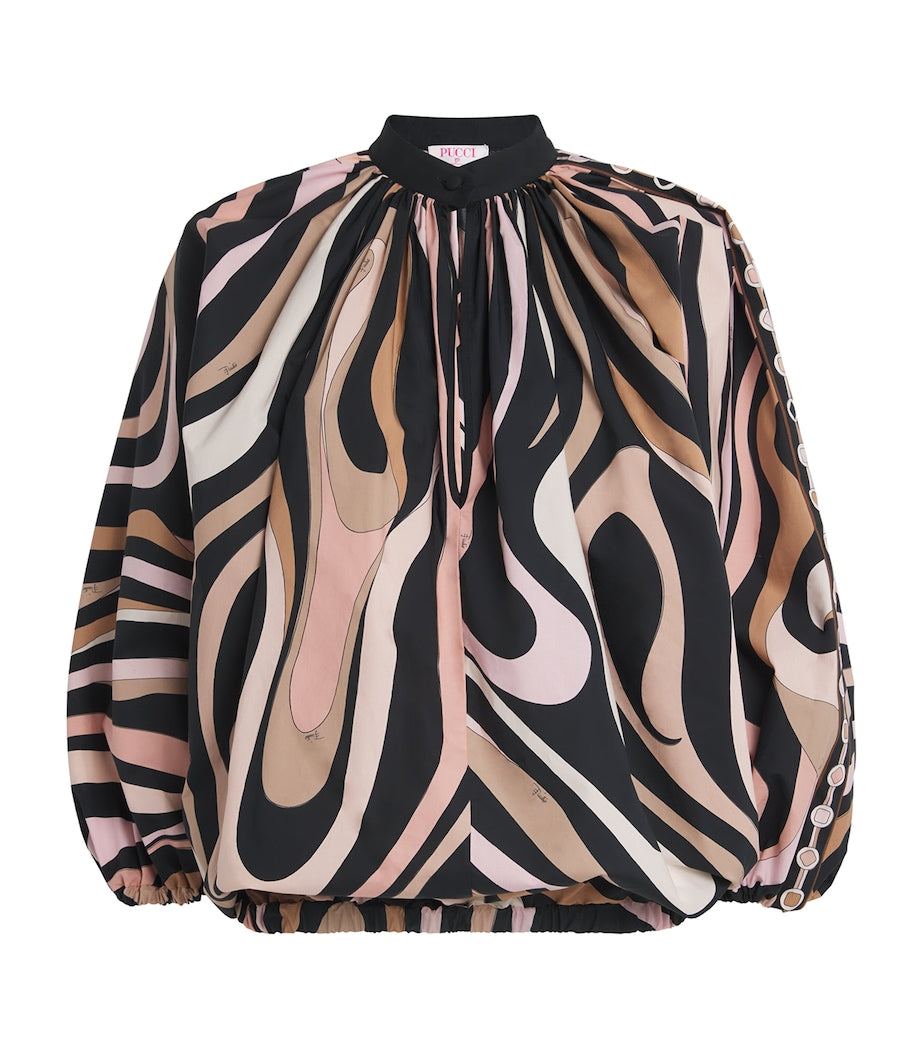 Multi Cotton Printed Blouse