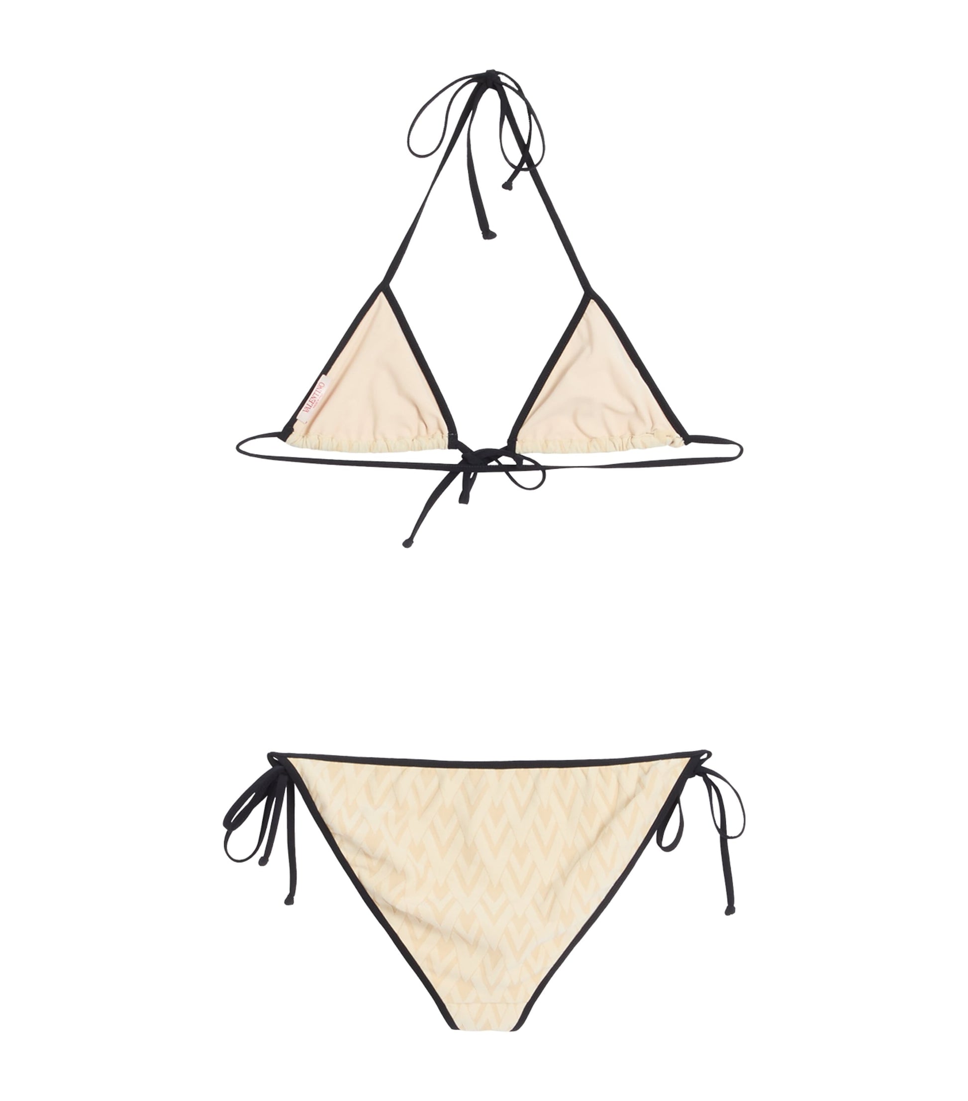 Valentino Nude Geometric V Bikini