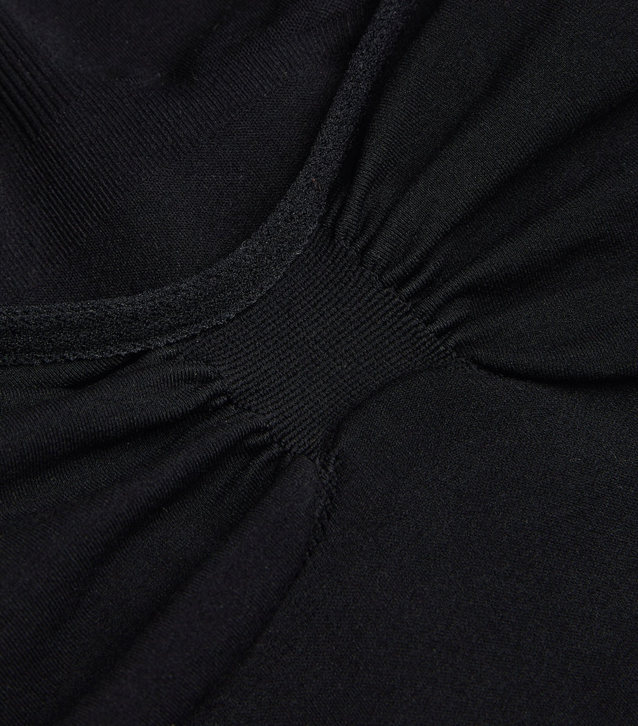 Skims Black Seamless Sculpt Mid-Thigh Bodysuit