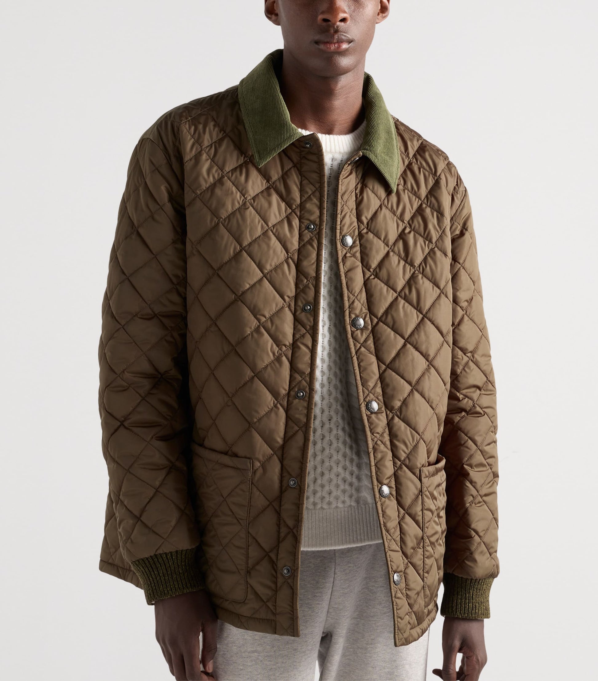 Prada Green Re-Nylon Quilted Jacket