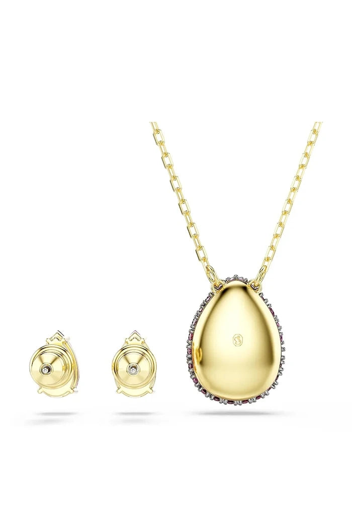 Swarovski kadın altın kaplama zirkon takı seti SUBLIMA 3 parça