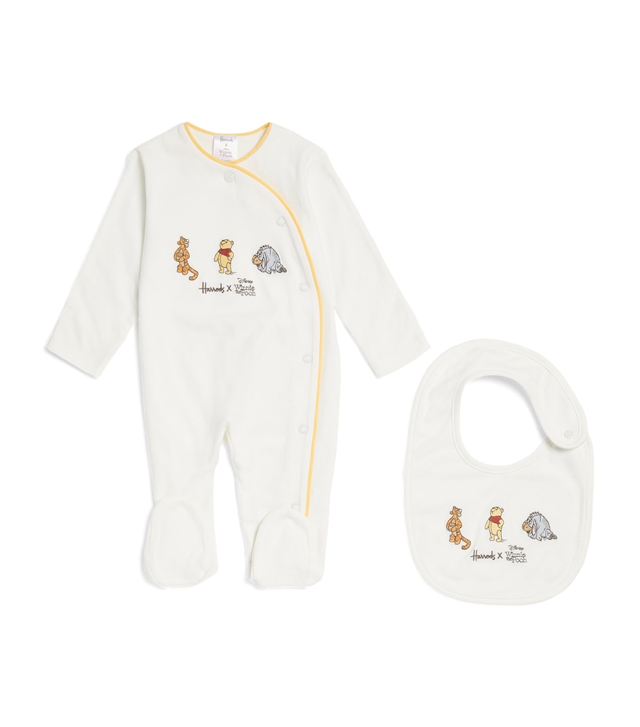 Harrods x Winnie The Pooh All-In-One and Bib Set