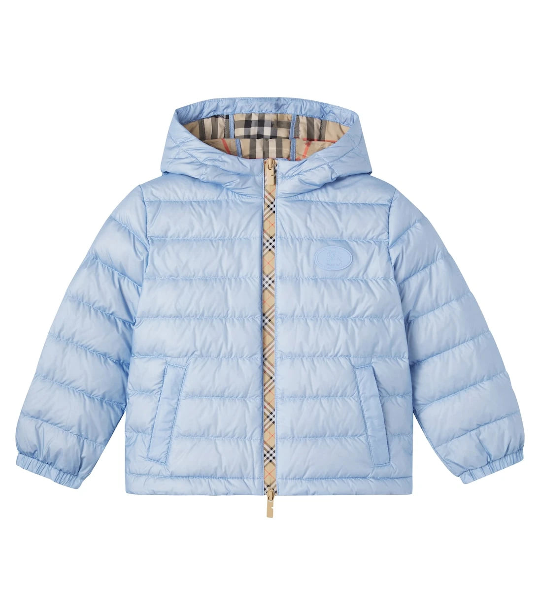 Burberry Kids - جاكيت بربري مبطن بنقشة الكاروهات