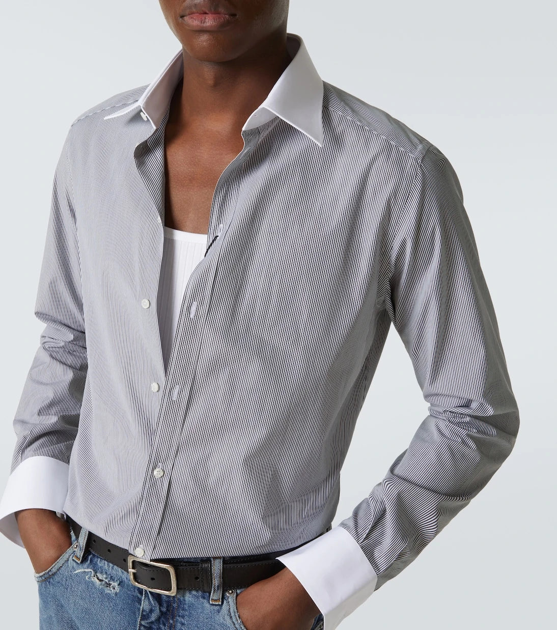 Dolce&Gabbana - Striped cotton poplin shirt
