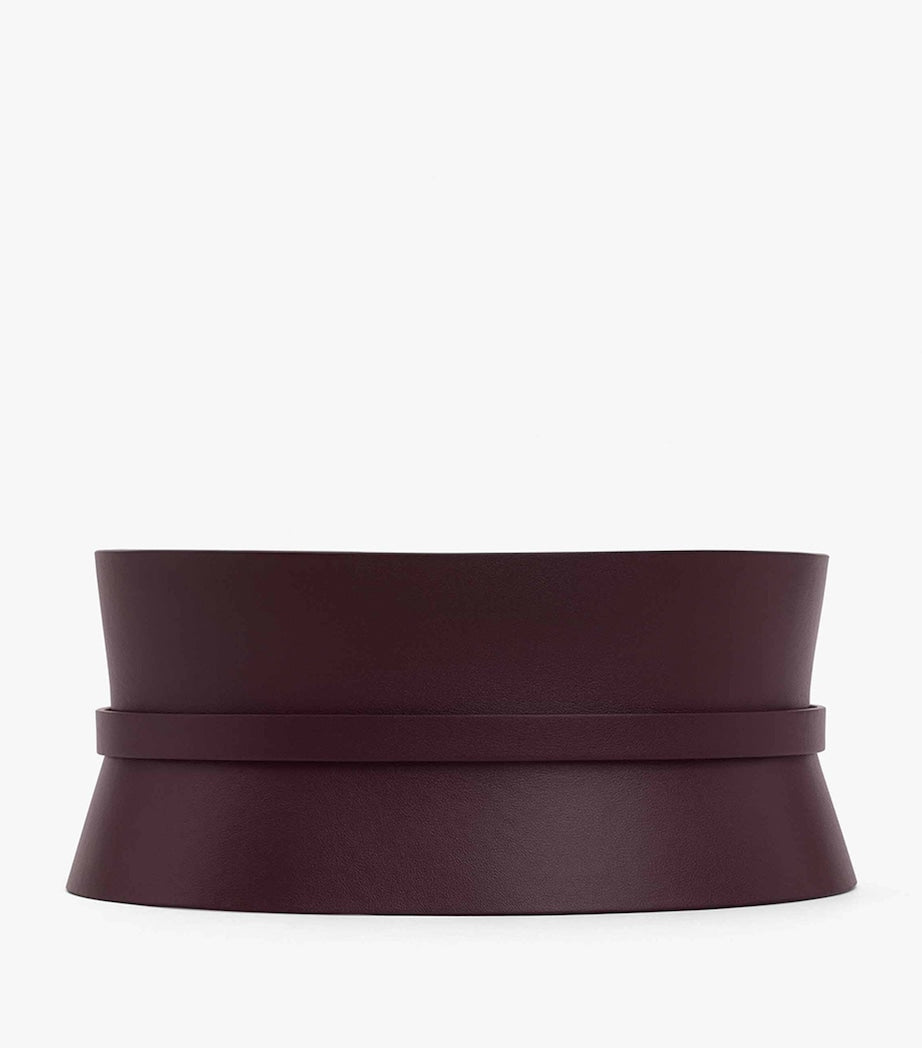 Alaïa Red Leather Bustier Belt