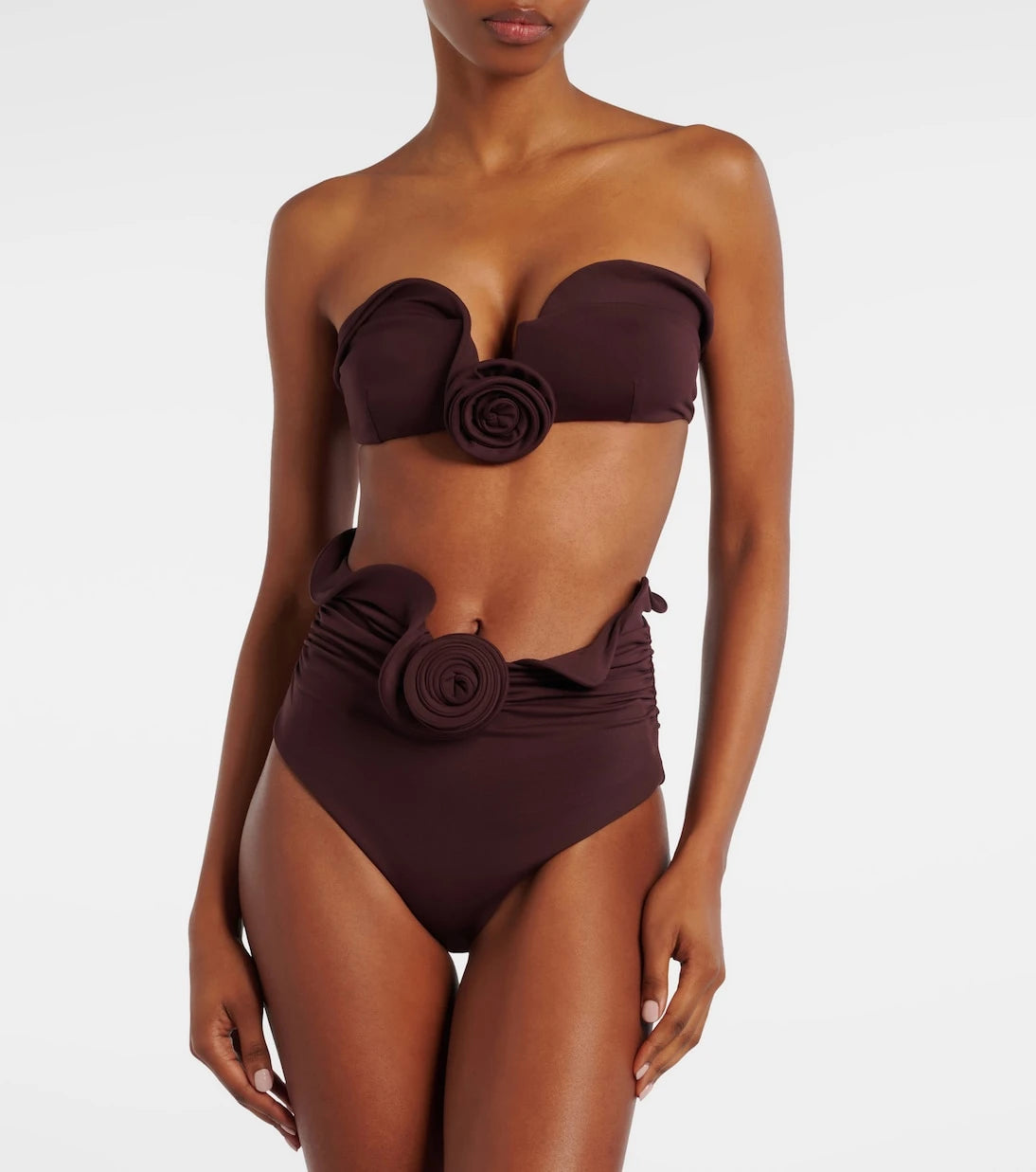 Magda Butrym - Floral-appliqué bikini bottoms