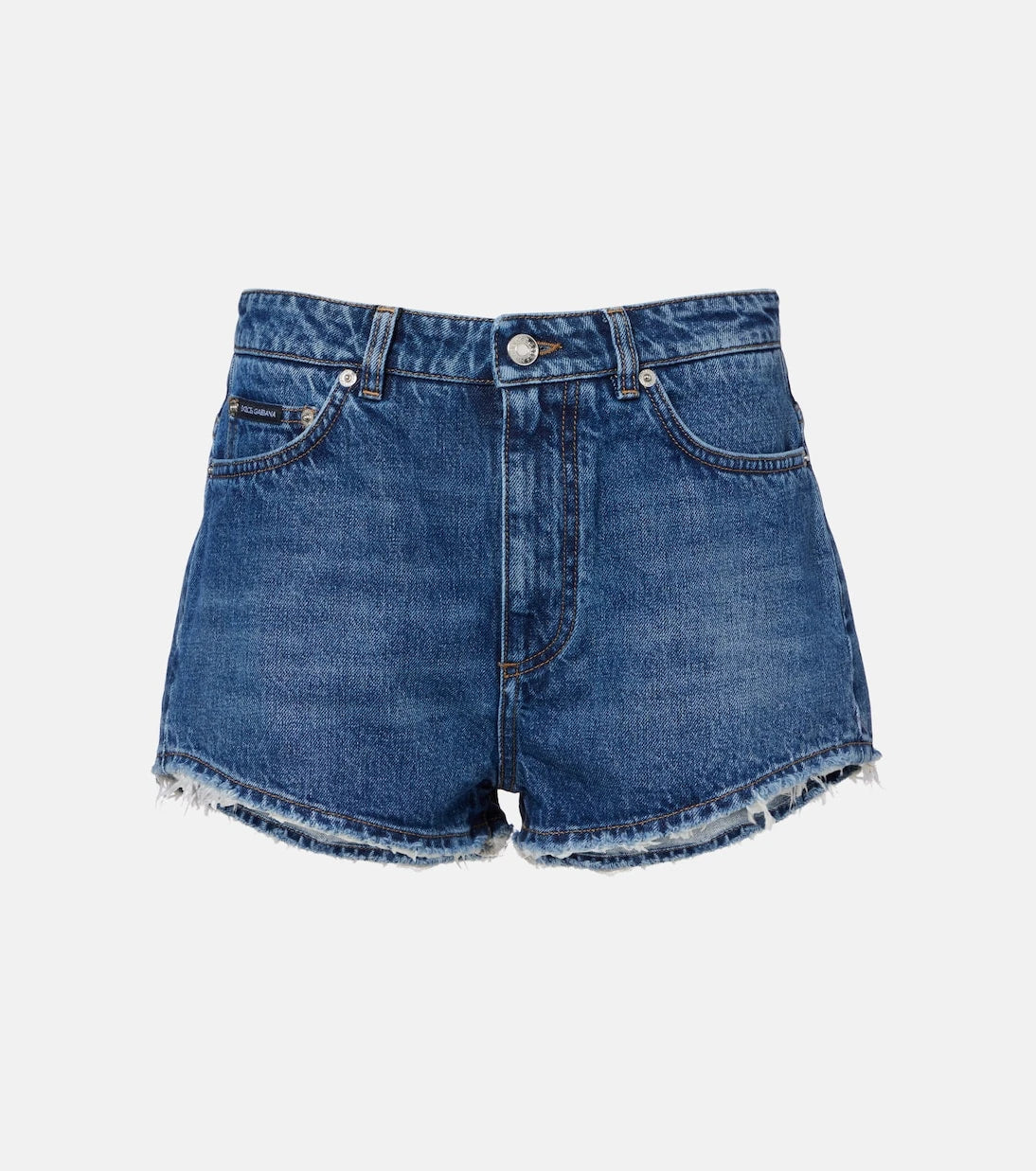 Dolce&Gabbana - Frayed denim shorts