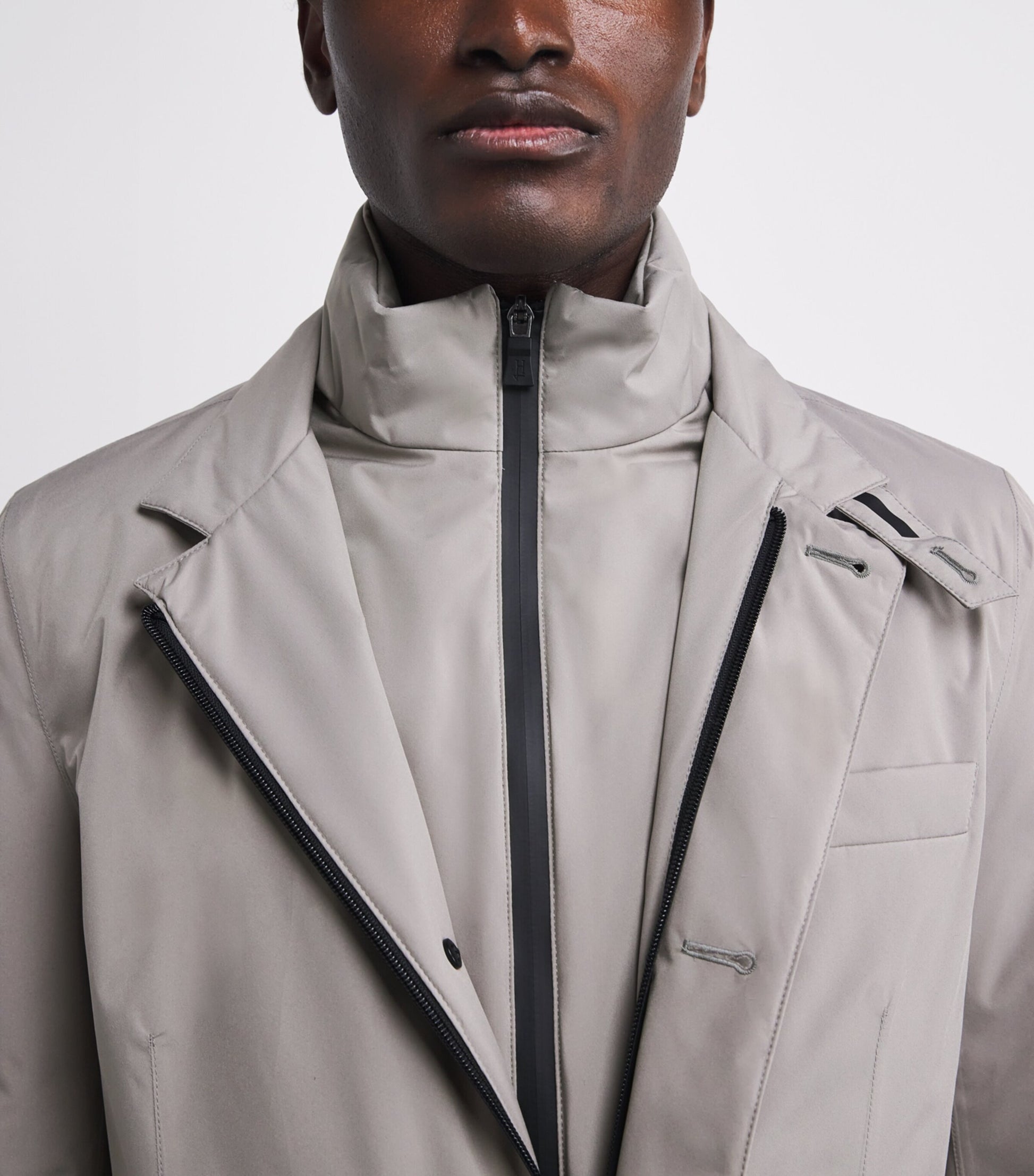 Herno Grey Windstopper Parka