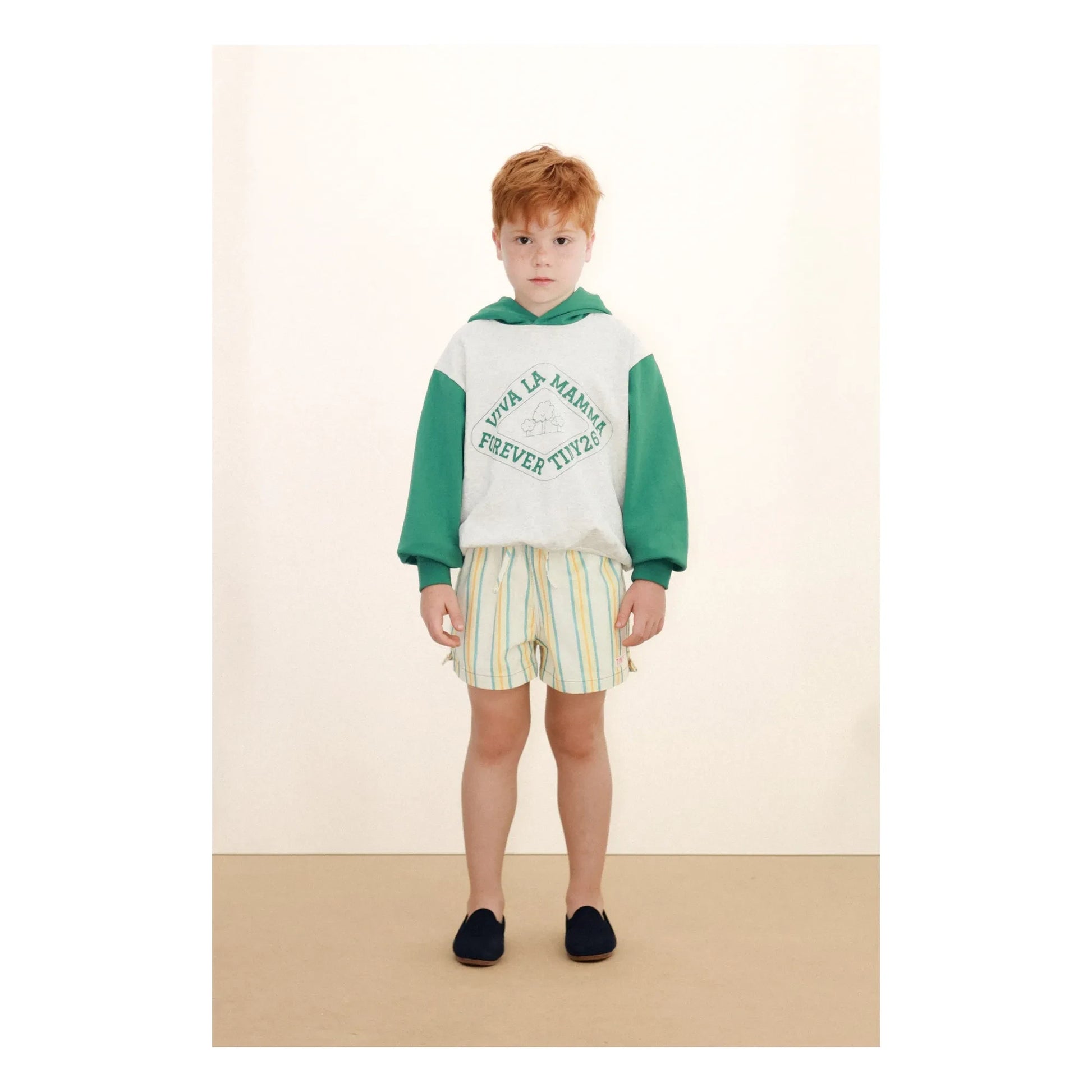 Tinycottons - Striped shorts | White