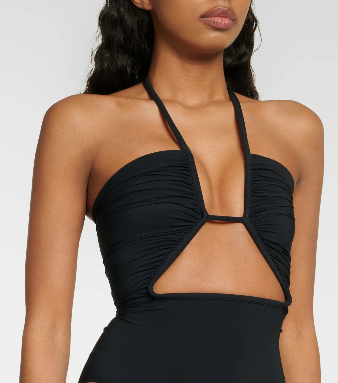 Rick Owens - Halterneck cutout swimsuit